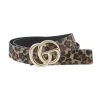 Icco Leopard Rhinestone GG Belt
