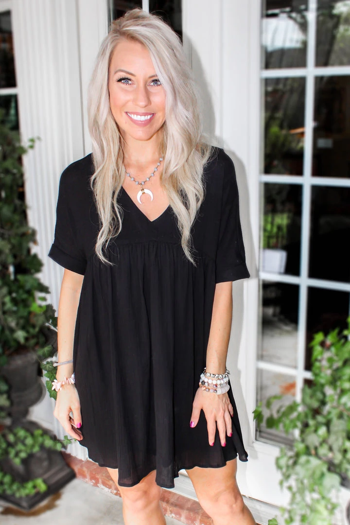 Listicle Women's Clothing Leveled Up Dress In Black 4 Listicle Women's Clothing Leveled Up Dress In Black