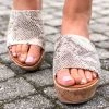 Shu Shop New Arrivals Lydia Snakeskin Wedge Sandal