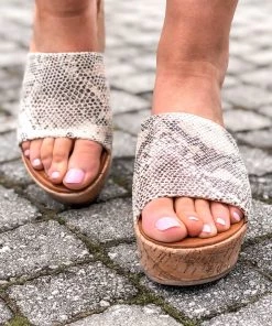 Shu Shop New Arrivals Lydia Snakeskin Wedge Sandal