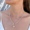 OMG Blings Enamel Chain With CZ Star Pendant Necklace Playsuits