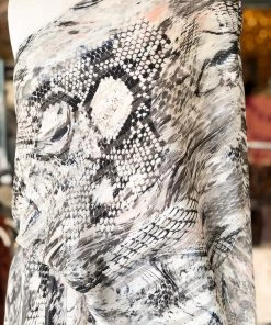 Tyche Metallic Snakeskin One Shoulder Mini Dress Women's Clothing