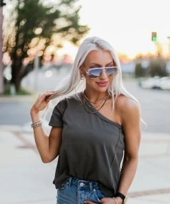 Signature 8 Women's Clothing Milly Destroyed High Rise Denim Shorts