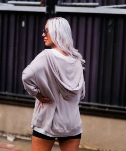 Mono B Mocha Casual V-Neck Pullover