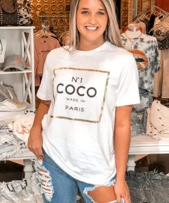 Weekndr Women's Clothing No. 1 CoCo Gold Foil Graphic Tee