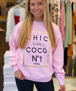 Alphia No. 1 Like Coco Pink Sweatshirt