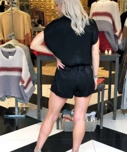 BiBi Out And About Black Romper