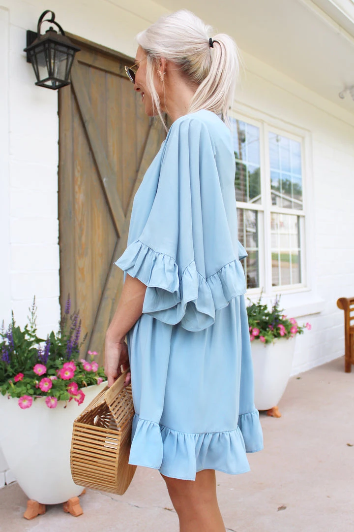 LLove Passion Fruit Baby Blue Ruffle Swing Dress 5 LLove Passion Fruit Baby Blue Ruffle Swing Dress