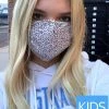 White Birch Pink Leopard Face Mask *Kids Size*