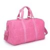 Urban Expressions New Arrivals Candy Pink Terry Towel Embossed Weekender Bag