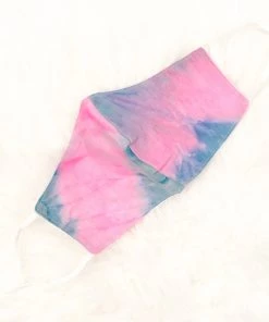 Hana Women's Clothing Hot Pink Tie Dye Face Mask