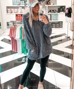 Cozy Popcorn Hooded Pullover - TWO COLORS