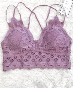 Anemone Corp Flower To The People Scalloped Lace Bralette - Tulipwood Women's Clothing