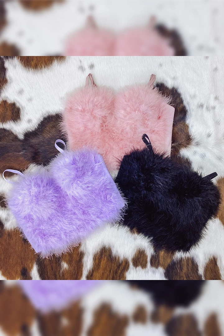 Lydia Dusty Pink Feather Cropped Top Women's Clothing 4 Lydia Dusty Pink Feather Cropped Top Women's Clothing