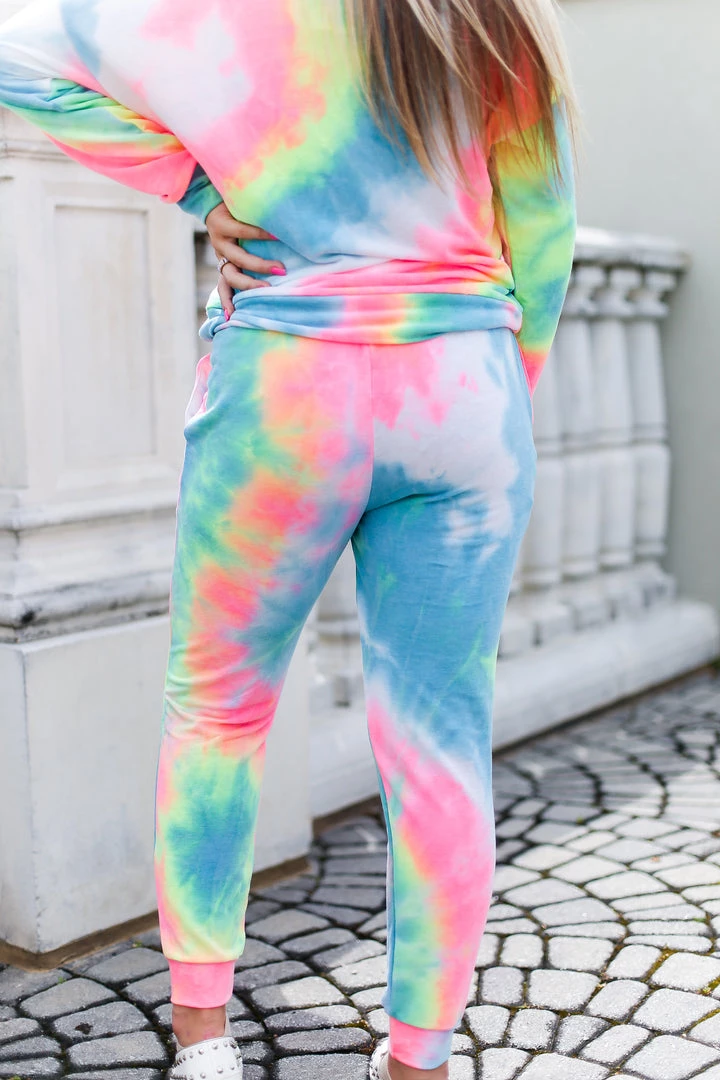 Oddi Rainbow Tie Dye Jogger Set Women's Clothing 9 Oddi Rainbow Tie Dye Jogger Set Women's Clothing