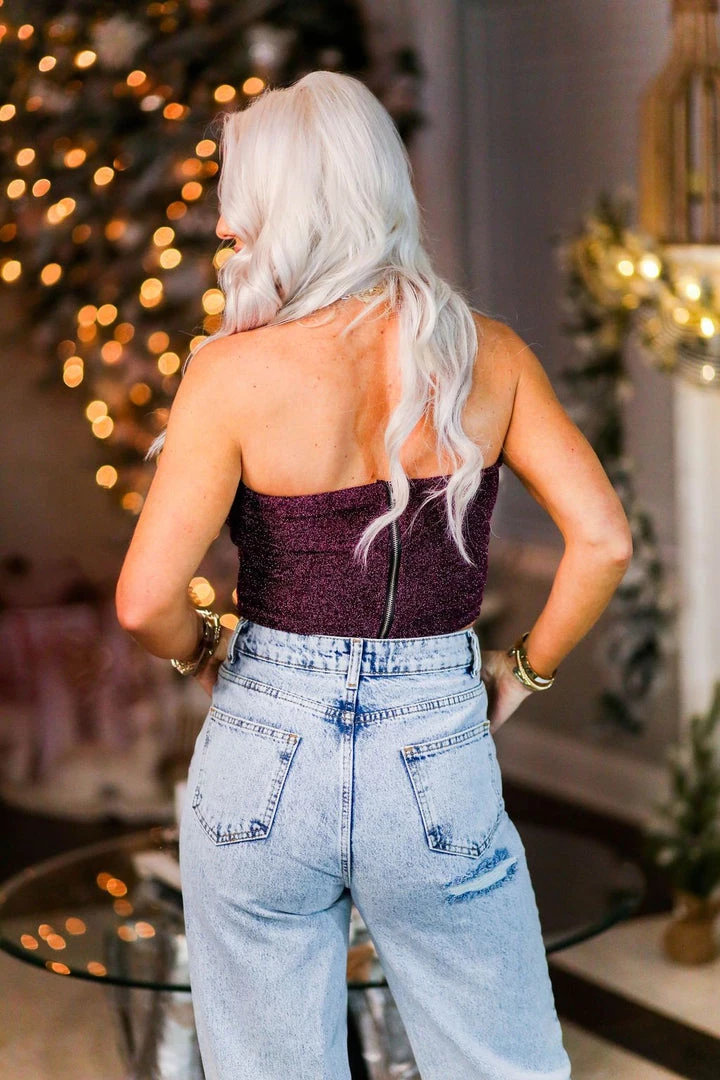 HYFVE Gold Glitter Tube Top 5 HYFVE Gold Glitter Tube Top