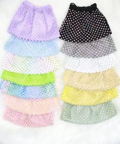 Funteze Rhinestone Mesh Face Mask With Backing Women's Clothing