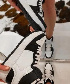 Berness Rylee Black And White High Top Sneaker New Arrivals