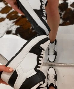 Berness Rylee Black And White High Top Sneaker New Arrivals