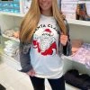 Alphia Santa Claws Graphic Tee Women's Clothing