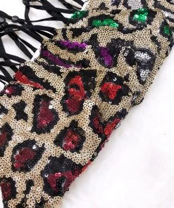 Hana Dark Blue And Gold Leopard Sequin Face Mask 8 Hana Dark Blue And Gold Leopard Sequin Face Mask