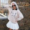 Vintage Distressed Skating Skeletons Tan Crewneck Sweatshirt