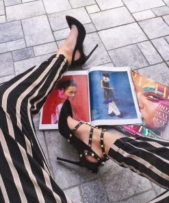 Women's Clothing Gold Studded Shoe Straplets 11 Women's Clothing Gold Studded Shoe Straplets