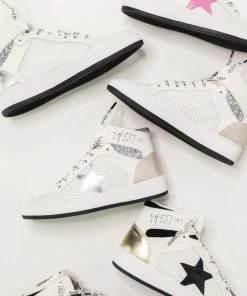 Vintage Havana Playsuits Dream Pink Star Glitter High Top Sneaker