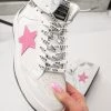 Vintage Havana Playsuits Dream Pink Star Glitter High Top Sneaker