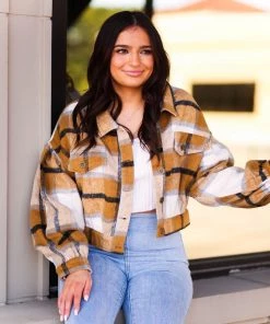 HYFVE Tan Plaid Jacket