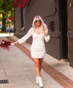 Blue Blush Taupe Tiger Print Open Back Mini Dress Women's Clothing