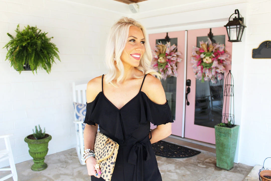 Favlux The Frill Of It Off The Shoulder Jumpsuit