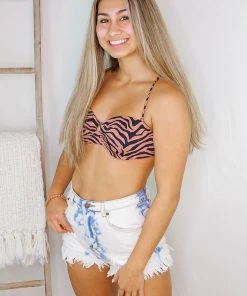 Beach Joy Bikini Tiger Print Two Piece Bikini Swimsuit Women's Clothing