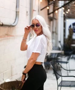 Mono B White Mesh Back Tie Athletic Crop Top 17 Mono B White Mesh Back Tie Athletic Crop Top