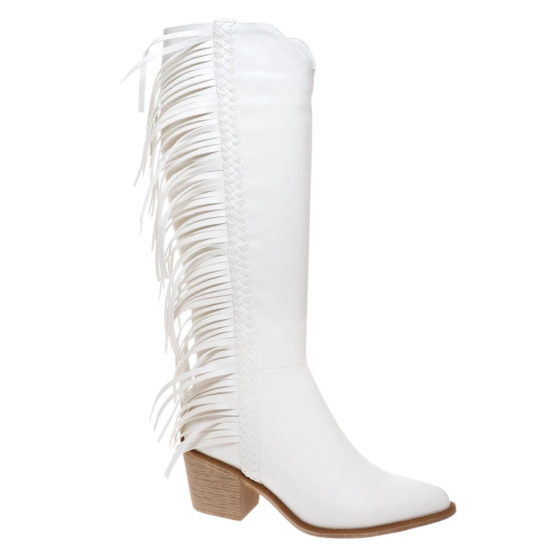 Pierre Dumas Olem New Arrivals Wilder Off White Fringe Boots 3 Pierre Dumas Olem New Arrivals Wilder Off White Fringe Boots