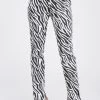 Emory Park Zebra Print High Waisted Flares With Side Slits 2 Emory Park Zebra Print High Waisted Flares With Side Slits