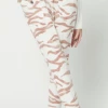 Entro Zebra Print Soft Jogger Pants Women's Clothing