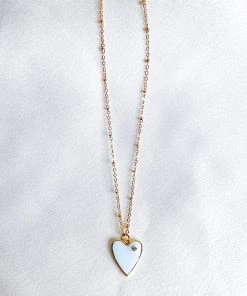 Lauren Kenzie Jewelry Lauren Kenzie Blue Enamel Heart Necklace