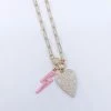 Lauren Kenzie Jewelry New Arrivals Lauren Kenzie Crystal Heart And Pink Lightning Bolt Necklace