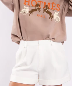 LA Trading Co Hot Mess Tan Crewneck Women's Clothing