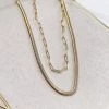 Treasure Jewels Snake Double Chain Necklace 2 Treasure Jewels Snake Double Chain Necklace