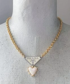 Good Girls Studio Necklaces Anna Cream Heart Charm Necklace