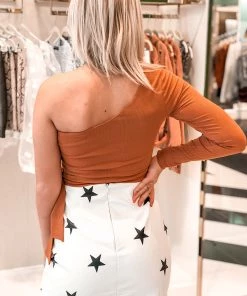 Le Lis Faux Leather White And Black Star Mini Skirt