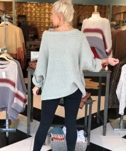 Women's Clothing Find Out Soon POL Chenille Knit Sweater - Sage Green