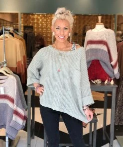 Women's Clothing Find Out Soon POL Chenille Knit Sweater - Sage Green