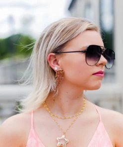 Entro Peach Silk Ruffle Tank