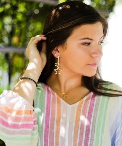 Entro Women's Clothing Multicolor Smocked Dress