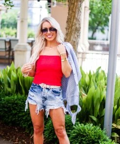 Promesa Star Pattern Blue Long Sleeve Button Tie Top