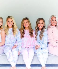 Reflex Pink Tie Dye Cropped Hoodie