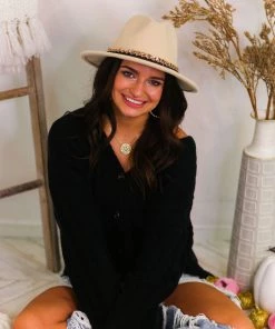 HYFVE Women's Clothing Black Button Down Distressed Hem Cardigan